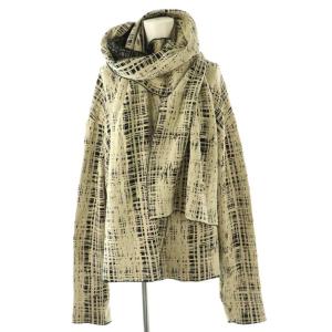 LE CIEL BLEU Scratched Check Knit セットアップ ニット セーター スカート ストール 3点セット