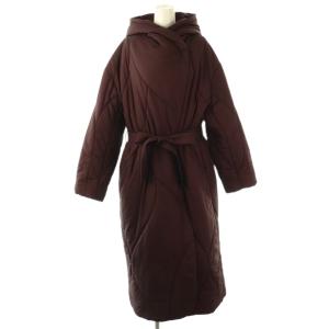 23AW WAVE STITCH HEAT POLAK LONG COAT 中綿コート ロング M ダークブラウン