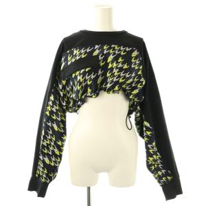 23AW チドリジャカードショートトップ トップス カットソー 36 ブラック マルチカラー /DF OS