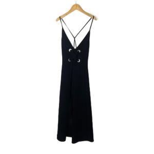 Big Lace Up Camisole Dress ワンピース キャミソールワンピース 36 ブラックFY