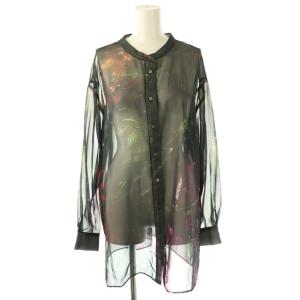 アメリ AMERI 23SS 2WAY FROSTED GLASS FLOWER BLOUSE ブラウス