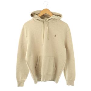 プルオーバーパーカー ロゴ 長袖 M ベージュ /AT OS