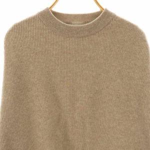 MARGARET HOWELL ウールカシミヤ アゼニットプルオーバー セーター 2 モカブラウン /CX OS