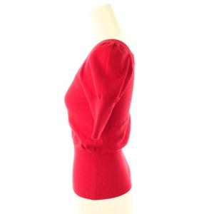 Vivienne Westwood RED LABEL オーブ刺繍 ニット プルオーバー スクエアネック 2 レッド /DF OS