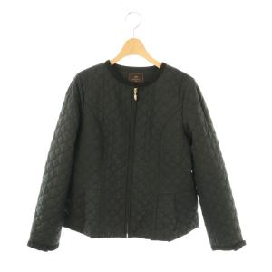 24AW 消臭・洗える CLOVER CARPET キルト中綿ショートコート 0 ブラック