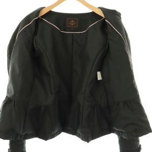 TOCCA 24AW 消臭・洗える CLOVER CARPET キルト中綿ショートコート 0 ブラック