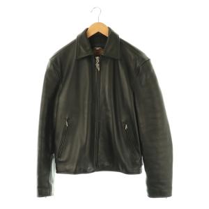シングル ライダース ジャケット L ブラック