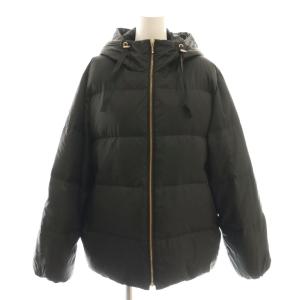 vingt-trois フーデットダウンジャケット 38 黒 ブラック /AB OS