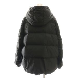 23区 vingt-trois フーデットダウンジャケット 38 黒 ブラック /AB OS