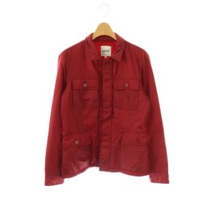 ナイロン 中綿ジャケット ブルゾン S ダークレッド /ES OS