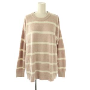 gelato pique ホットスムーズィーボーダープルオーバー パンツ セットアップ ルームウェア ニット F スモークピンク