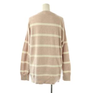 gelato pique ホットスムーズィーボーダープルオーバー パンツ セットアップ ルームウェア ニット F スモークピンク