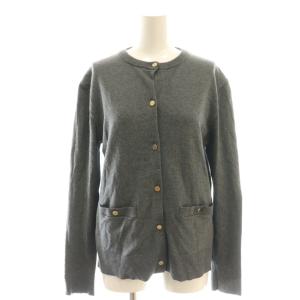 24AW 金釦ポケットデザインニットカーディガン 0 グレー /DF OS