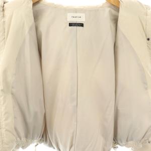 FRAY I.D フードダウンジャケット ジップアップ 0 オフベージュ /HK OS