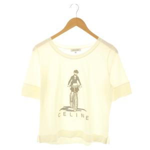Tシャツ カットソー 五分袖 XL ホワイト グレージュ /ES OS