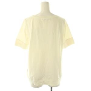 CELINE ラインストーン 半袖Tシャツ カットソー L アイボリー /DF OS
