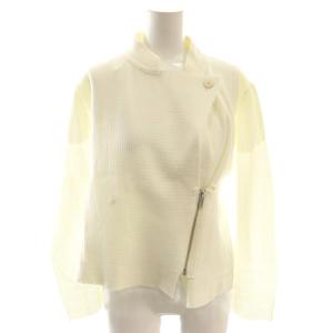 ニットジャケット スタンドカラー 2 白 ホワイト /AT OS