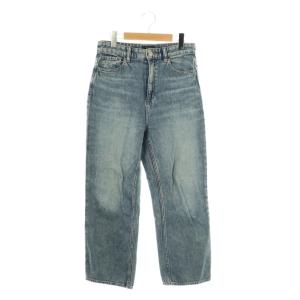 24SS Drape Denim HW ST Jean デニム パンツ ストレート 26 ブルー /HK
