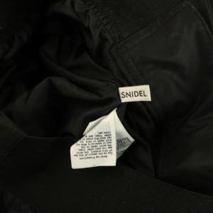 SNIDEL 24AW ベルトオンギャザーフレアスカート ロング 切替 1 ブラック /MY OS