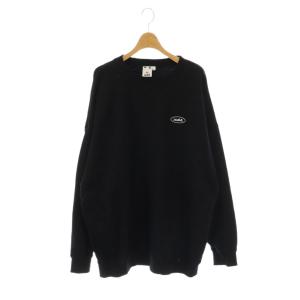 OVAL LOGO BIG SWEAT TOP スウェット プルオーバー オーバーサイズ S ブラック