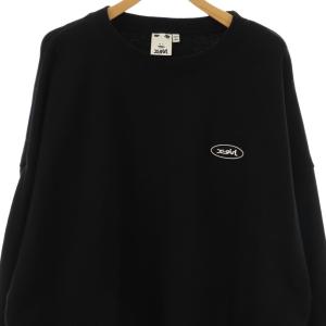 x-girl OVAL LOGO BIG SWEAT TOP スウェット プルオーバー オーバーサイズ S ブラック
