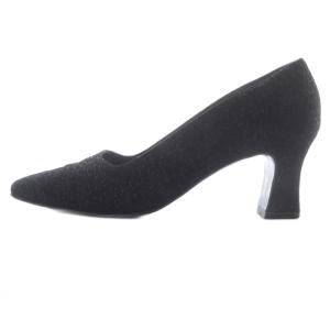 Salvatore Ferragamo スエード パンプス ハイヒール 7 黒 ブラック /SR