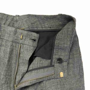 Deuxieme Classe 麻 センタープレス サルファーパンツ 36 グレー FY