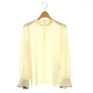 ソフトデシンブラウス 長袖 36 アイボリー /HK OS