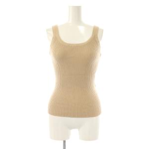 Apuweiser-riche 24SS インナーSETラメメッシュニット セーター タンクトップ レイヤード 2点セット 2 ベージュ
