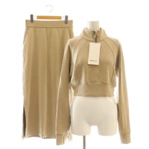 セットアップ プルオーバー カットソー タイトスカート S ベージュ /DF OS