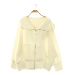 25AW ボリュームパーカー ジャケット ジップアップ F オフホワイト /NR OS