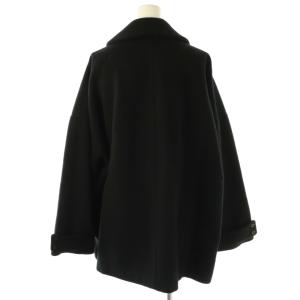 ENFOLD 23FW WOOL MEDIUM COAT 38 ブラック