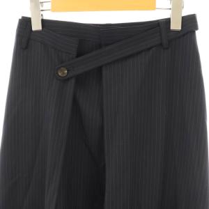 ENFOLD 25AW TROUSERS FLARE-SKIRT 38 ネイビー