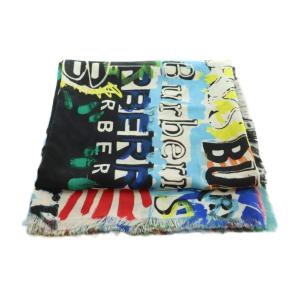 BURBERRY ストール グラフィックプリント マルチカラー