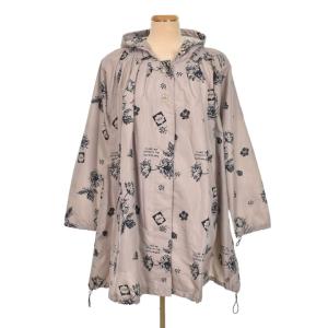 Fiori レインコート 花柄 38 ベージュ FY