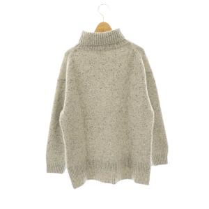 GRANDMA MAMA DAUGHTER ウールタートルネックニット セーター 0 ライトグレー ブラック /DO OS