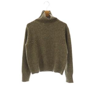 ウールカシミヤタートルネックニット セーター 2 モスグリーン マルチカラー /DO OS
