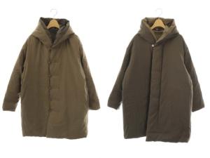 コットン ダウンコート M ブラウン ダークブラウン