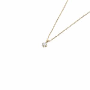 ネックレス K18YG 0.08ct 1Pダイヤ