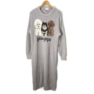 23AW パウダーDOG3柄JQDワンピース ワンピース ルームウェア ライトグレー FY