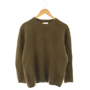 ヘアリー フォルム セーター ニット プルオーバー S カーキ /CX OS SH