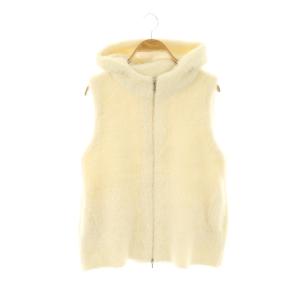 25AW フェザーフーディジレ 36 アイボリー