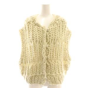 Chunky Hand Knitvest ニットベスト F ライトベージュ /DO OS