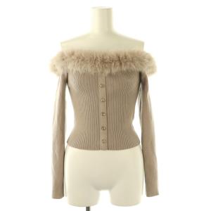 24AW Sustainaデコルテファーニットプルオーバー カットソー 長袖 F モカ /AT OS