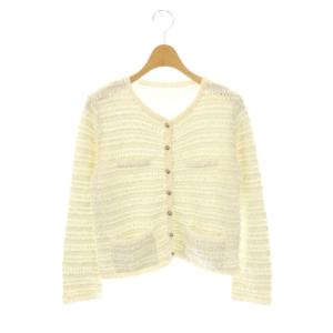 Pale Gray Tweed ジャケット 38 オフホワイト 35348