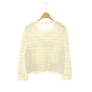 FOXEY Pale Gray Tweed ジャケット 38 オフホワイト 35348