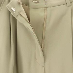 CLANE 23SS BASIC TUCK PANTS パンツ テーパード タック 0 ライトカーキ /HK OS