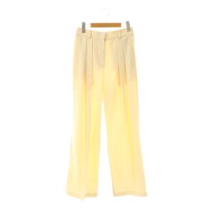 Tuck Twill Trousers パンツ ワイド 38 アイボリー タック /CX OS