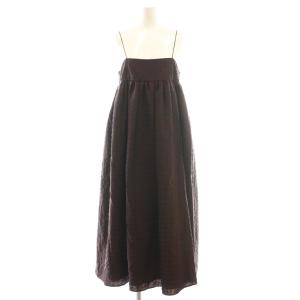 Ginghamcheck Camisole Dress ワンピース 38 ブラウン /AB OS