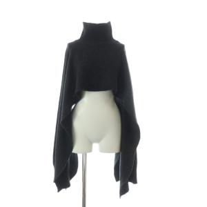 Lambwool Turtle Stole タートル ストール ウール混 チャコールグレー グレー 炭黒